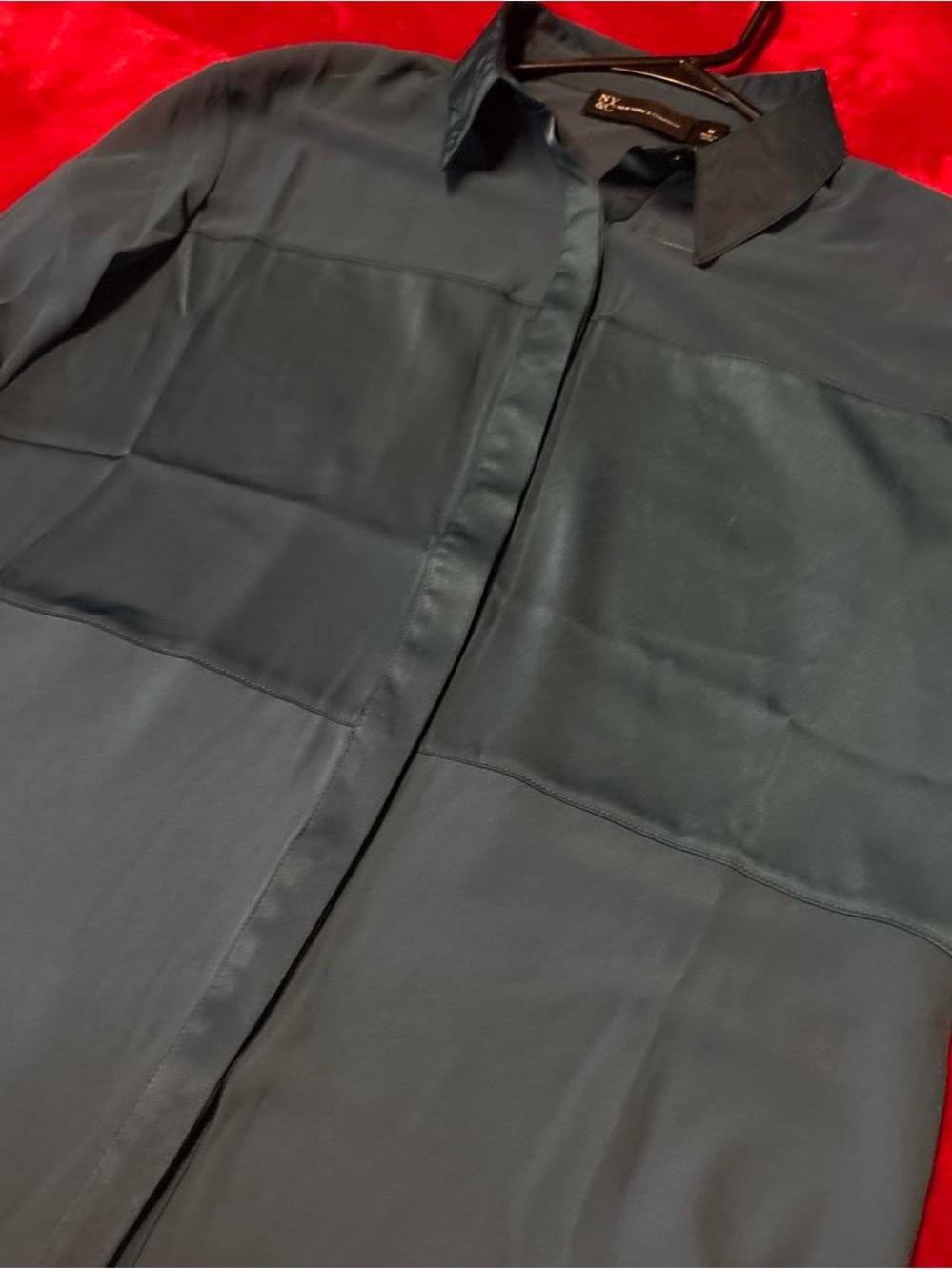 Dark Blue Button-Up Shirt